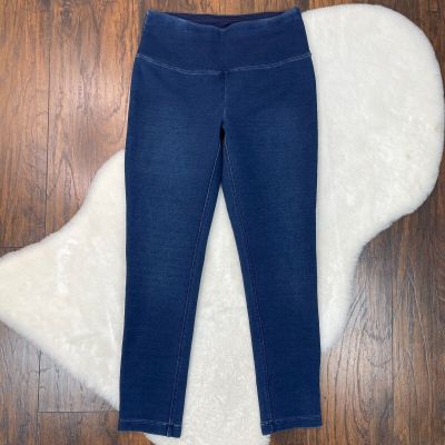 Chico's Leggings 0 Women's Small 4/6 Indigo Blue Stretch Zenergy Skinny Pull-On